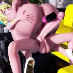 Futa and Thicc Female lusting over each other Threesome double penetration ending