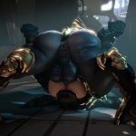 Remake of the ass pound by Rayhuma Sangheili Elite halo Arbiter Master Chief
