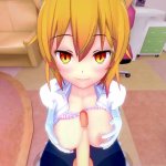 Miss Kobayashis Dragon Maid Hentai Tohru slikt een enorme lading