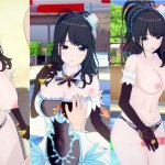 Hentai Spel Koikatsu! Heb seks met Grote tieten Idol Master Hiori Kazano.3DCG Erotische Anime