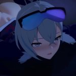 Silver wolf and Caelus in a videogames night Honkai: Star Rail