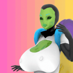 Hentai Alien chica en problemasArchivo STL para Impresin 3DCults