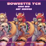 Bowsette YCH Futa or strapon by thablackrook