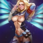 Combat Futa Mercy by aromasensei