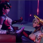 Futa Widowmaker and Mercy Long Intercourse NeonSin