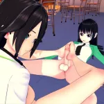 FUTA MAHOUKA KOUKOU NO RETTOUSEI SHIBA MIYUKI X MUSAIGEN NO PHANTOM WORLD REINA IZUMI THREE DIMENSIONAL