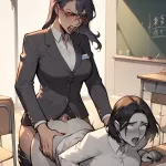 Futa Teacher Doggy Style Position Teacher Smacks Students Ass AI Porn