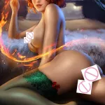 Triss Merigold Witcher Big Boobs Hentai Anime Sexy Nudes Lady Print Canvas HD Poster Living Room Bedroom Handing Picture NSFW