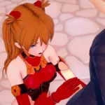 Asuka Handjob and Blowjob : Neon Genesis Evangelion Hentai Parody