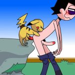 PokeTrainer wordt genaaid door Pikachu COCK! Pokemon Hentai