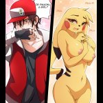 Trainer Red with Pikachu Hentai english 02