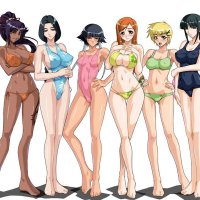 bigtit hentai swimsuit wallpaper