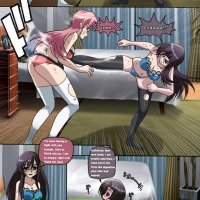 hentai manga catfight