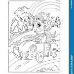 全彩 小孩开大车