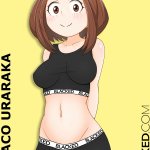 uraraka blacked