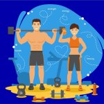 korean cartoon fitness instructors