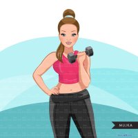 korean cartoon fitness instructors