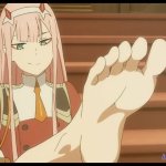 darling in the franxx zero two hentai feet