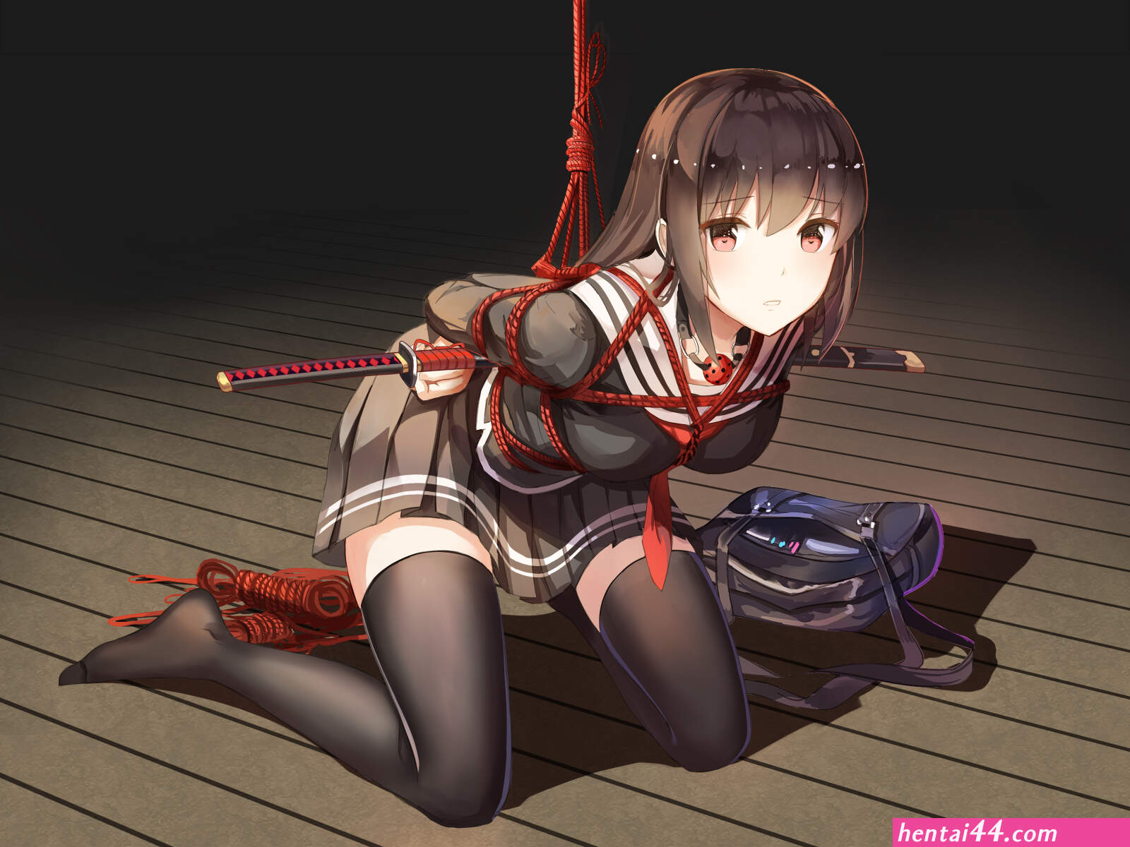 Anime pantyhose shibari