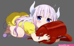 Wallpaper : Miss Kobayashis Dragon Maid Kanna Kamui Kobayashi san Chi no Maid Dragon anime girls 3500x2203