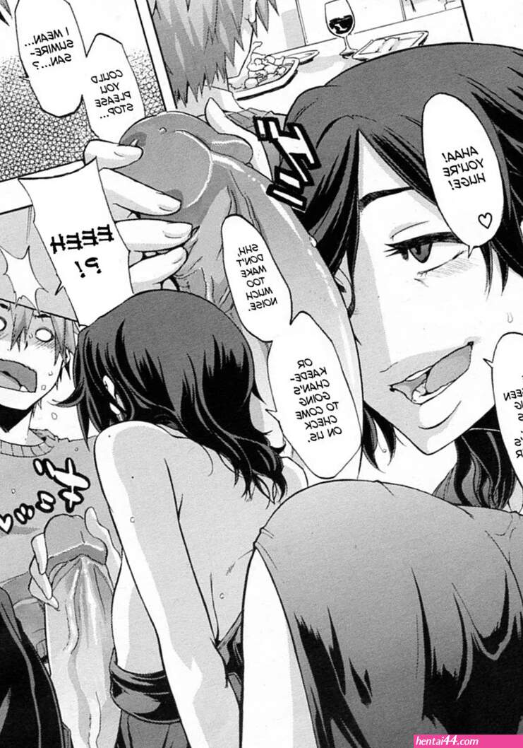 Blowjob under table hentai