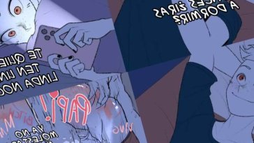 Couple texting in bed hentai