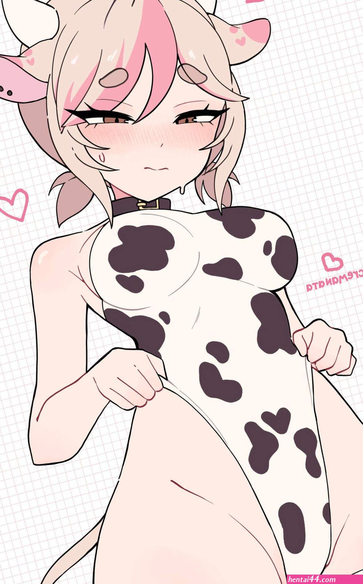 Cow print hentai