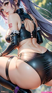 nice ass shown by cute hentai babe by AiDigitals on DeviantArt