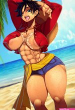 Female monkey D Luffy SFW by Uswithoutwings