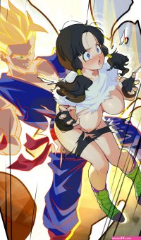 Rule 34 Gohan teaches Videl how to fly gorgeous mushroom