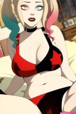 Harley Quinn Waiting To Be Undressed Harley Quinn DC