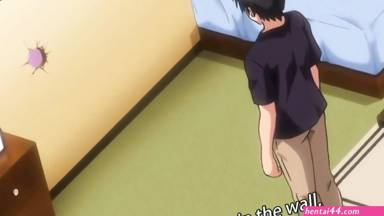 Hentai hole in bedroom
