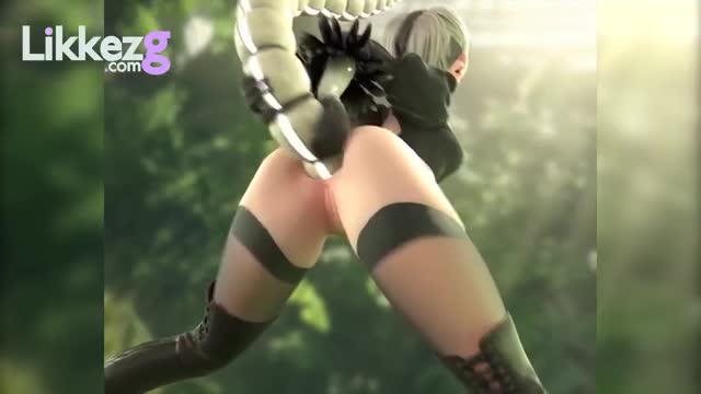 2B’s anal gaping