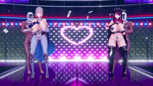 [4kmmd] Genshin Chocolate Cream Sex ver