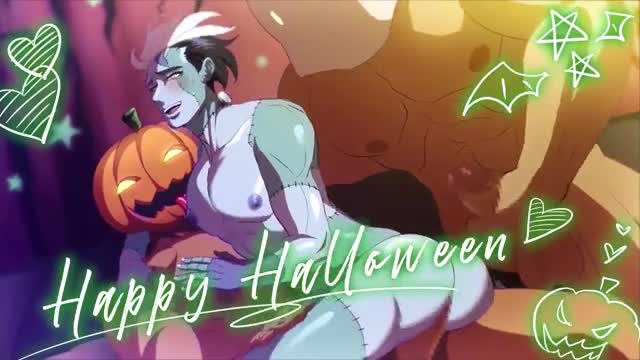 A Halloween threesome