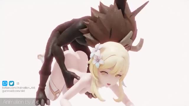 A hilichurl fucks Lunime