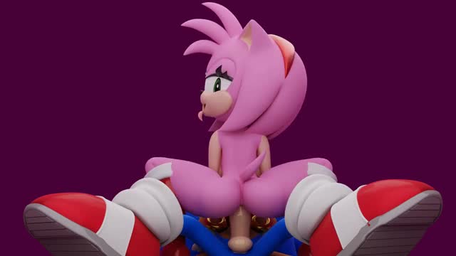 Amy Riding Sonic