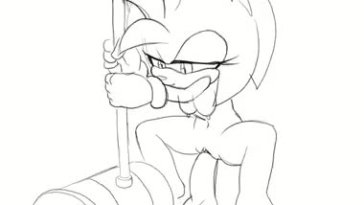 Amy on Dildo