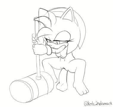 Amy on Dildo