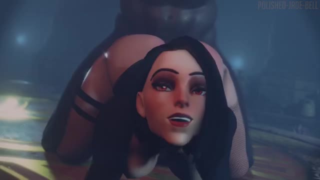 Ashe goes goth, black hair, outfit and getting BLACKED (sound). [Polished Jade Bell]