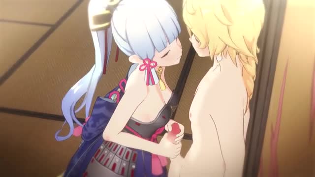 Ayaka and Aether wholesome sex