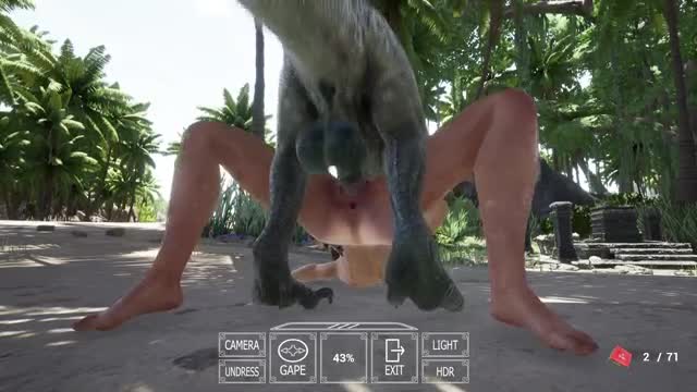 Beast In The Sun – Ep.1 – Raptor Lara OnBack Scene 01