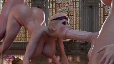 Bloodlust cerene gets fucked by two futas