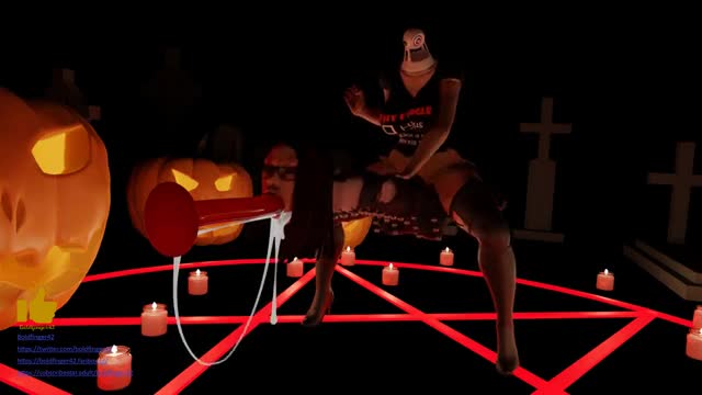 [Boldfinger42] Marvel Black Widow Futa Dickhead Halloween version