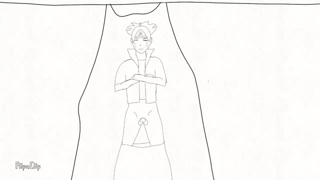 Boruto dando uma lição na sakura