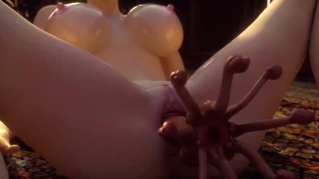 Busty Elf Bimbo Fucked By Magic Floaty Dick Monster (Clip)