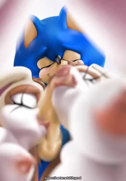 Cream and Vanilla sucking Sonic’s Dick