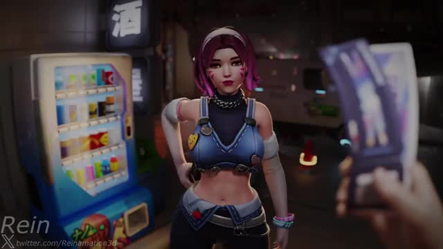 D.Va Doing Anything for Tickets [Reinamation3D]