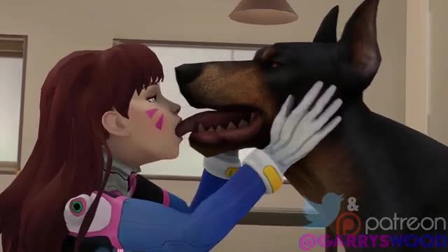 D.Va making out with her dog