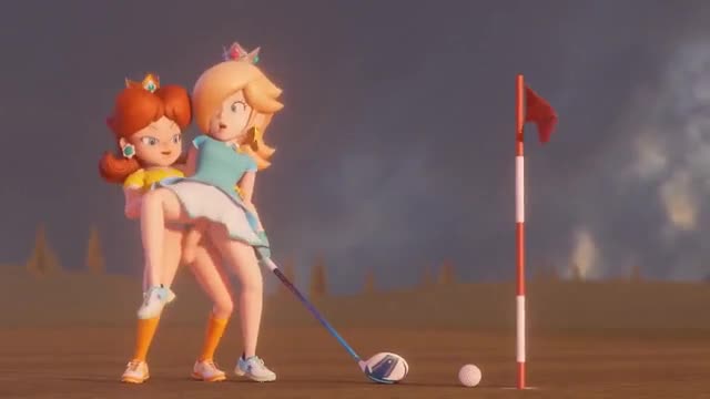 Daisy and Rosalina go golfing